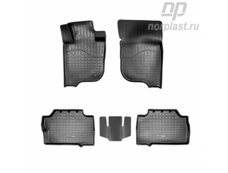 Коврики салона (полиуретан) Mitsubishi Pajero Sport III (2015) 3D комплект