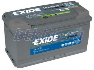 Аккумулятор EXIDE Premium 100Ач обратная полярность