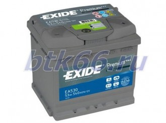 Аккумулятор EXIDE Premium 53Ач обратная полярность