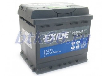 Аккумулятор EXIDE Premium 53Ач прямая полярность