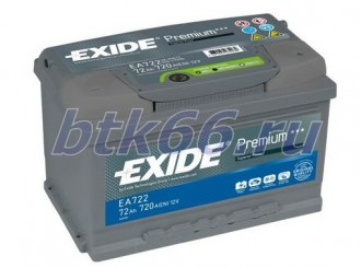 Аккумулятор EXIDE Premium 72Ач обратная полярность