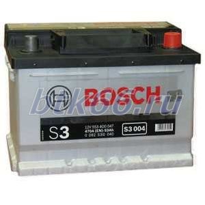 Аккумулятор BOSCH S3 53Ач обратная полярность