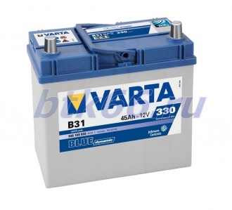 Аккумулятор VARTA Blue Dynamic 45Ач обратная полярность, тонкие клеммы