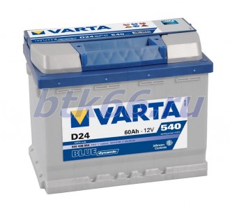 Аккумулятор VARTA Blue Dynamic 60Ач обратная полярность