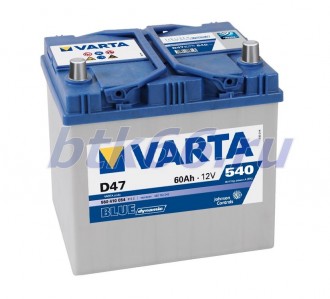 Аккумулятор VARTA Blue Dynamic 60Ач обратная полярность