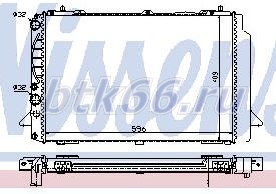 AUDI 80 Радиатор охлаждения двигателя MT 1.9 (турбодизель) (Nissens) (NRF) (Geri) (см.каталог)