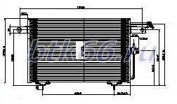 AUDI A6 {+AI 100 91-94} Радиатор кондиционера (Nissens) (NRF) (Geri) (см.каталог)