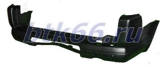 CR-V Бампер задний с отверстиями под противотуманные фары, номерной знак черный
