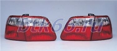 CIVIC Фонарь задний внешний + внутренний левый + правый (комплект) тюнинг (для кузова: седан) (Sonar) внутри тонированный-красный