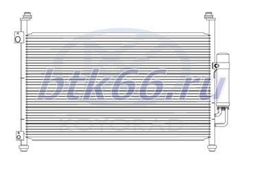 CIVIC Радиатор кондиционера (для кузова: хэтчбек) (Koyo) (см.каталог)