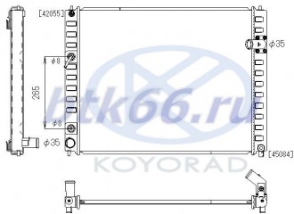 FX35 {EX35 09-} Радиатор охлаждения двигателя AT (Koyo)