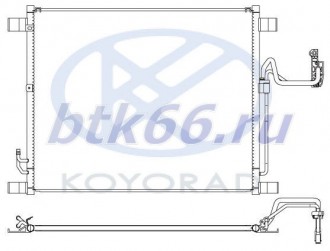 FX35 {EX35 09-} Радиатор кондиционера (Koyo)