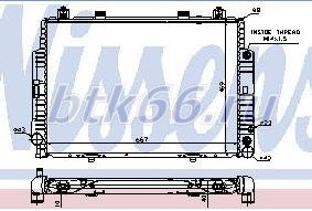 W140 Радиатор охлаждения двигателя (см.каталог)