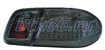 W210 Фонарь задний внешний + внутренний левый + правый (комплект) тюнинг (для кузова: седан) прозрачный с диодным габаритом, стоп-сигналом тонированный