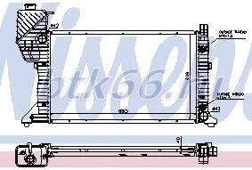 SPRINTER Радиатор охлаждения двигателя (Nissens) (Ava) (см.каталог)