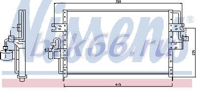 P10 Радиатор кондиционера (R134A)