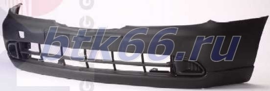 P11 Бампер передний +/- противотуманные фары черный