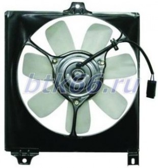 RAV4 Мотор + вентилятор радиатора кондиционера с корпусом