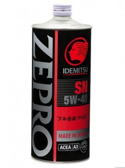 Масло моторное Idemitsu Zepro Racing 5W-40 1л